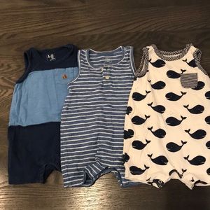 Gap 3-6 month sleeveless romper bundle